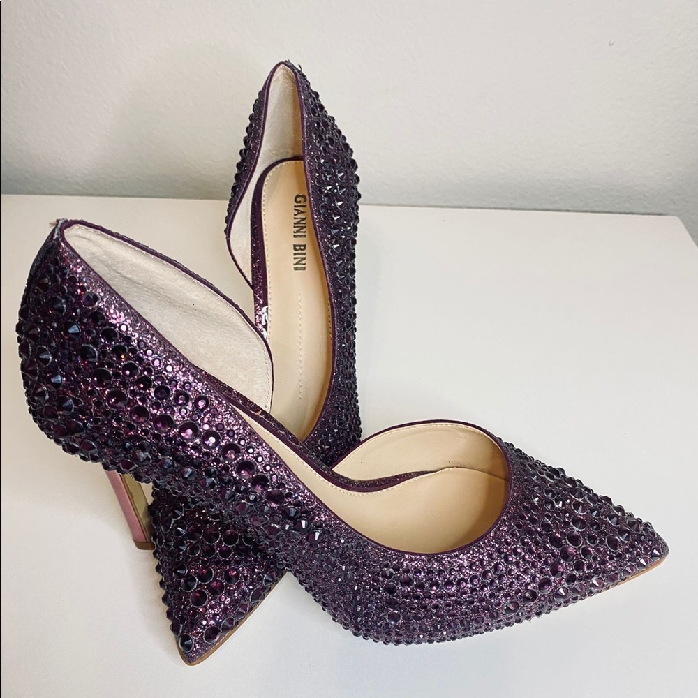 Gianni Bini pumps maron Bling Blin
